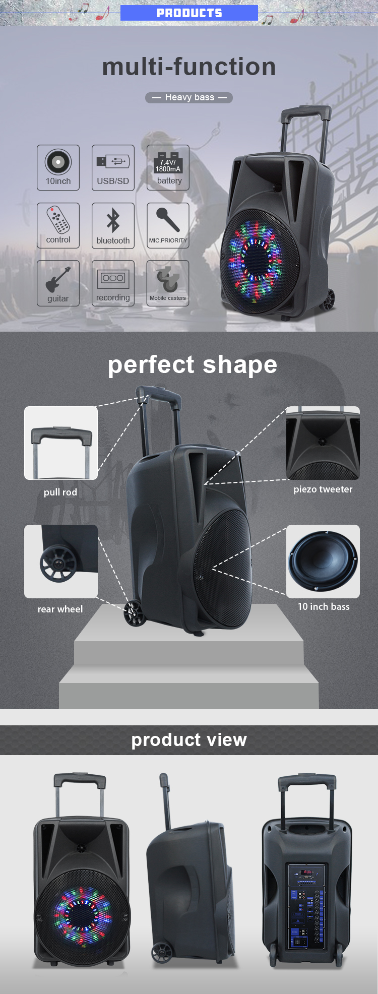 Caja de altavoz de plástico vs madera