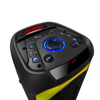 2022 TWS Dual 8 Inch Wireless BT Karaoke Portable PA PRO Rechargeable Speaker with Fashionable Disco LED Light