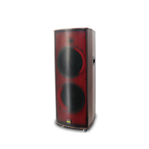 2020 New Design Dual 12 Inch 80 Watt Portable Speaker with Disco Light