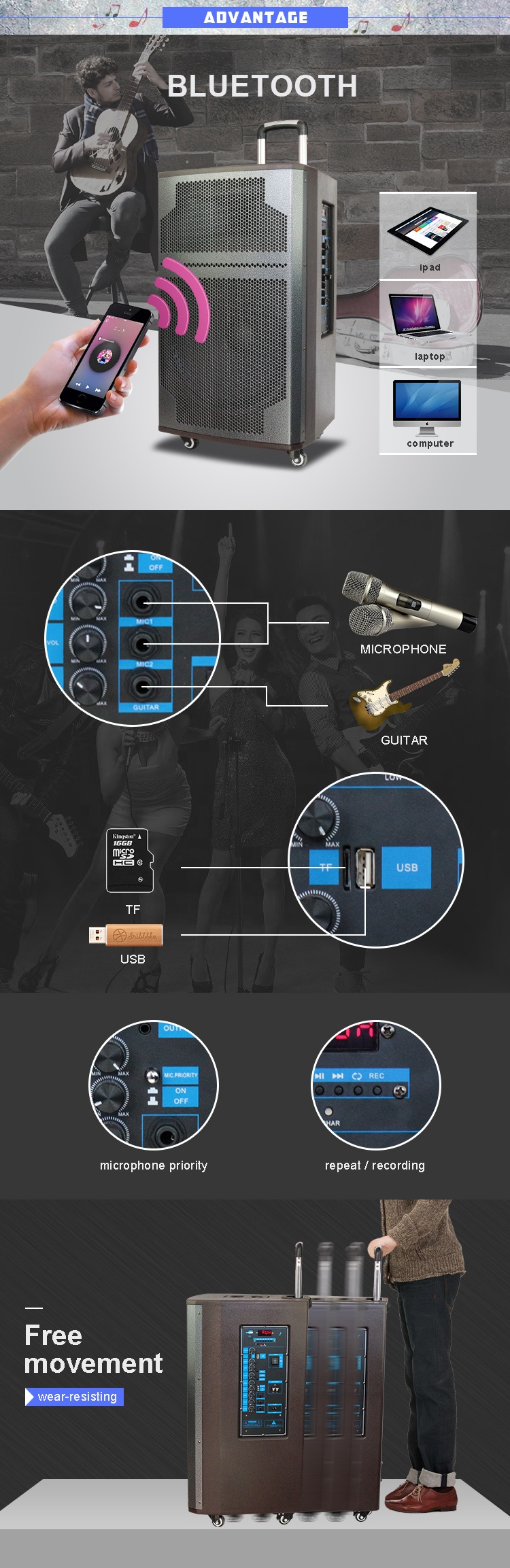 pares de altavoces al aire libre