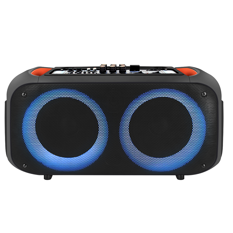 6.5 inch big bass plastic portable party lights karaoke speaker with bluetooth wireless