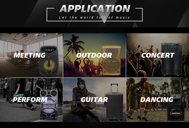 grandes altavoces al aire libre