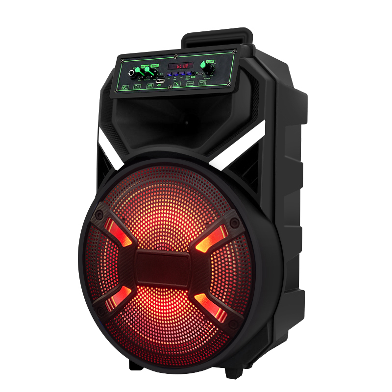 12 Inch Speaker Model QJ-1212 Colorful Light 12 Inch Speaker Deep Woofer Party Karaoke Speaker