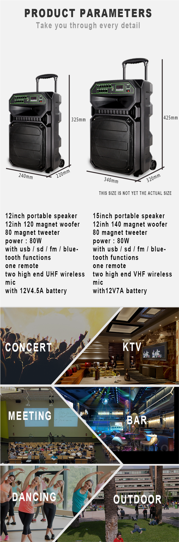 Altavoz de pl&aacute;stico deflectores