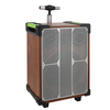 guangzhou cheap price big power bt active trolley rechargable speaker with radio