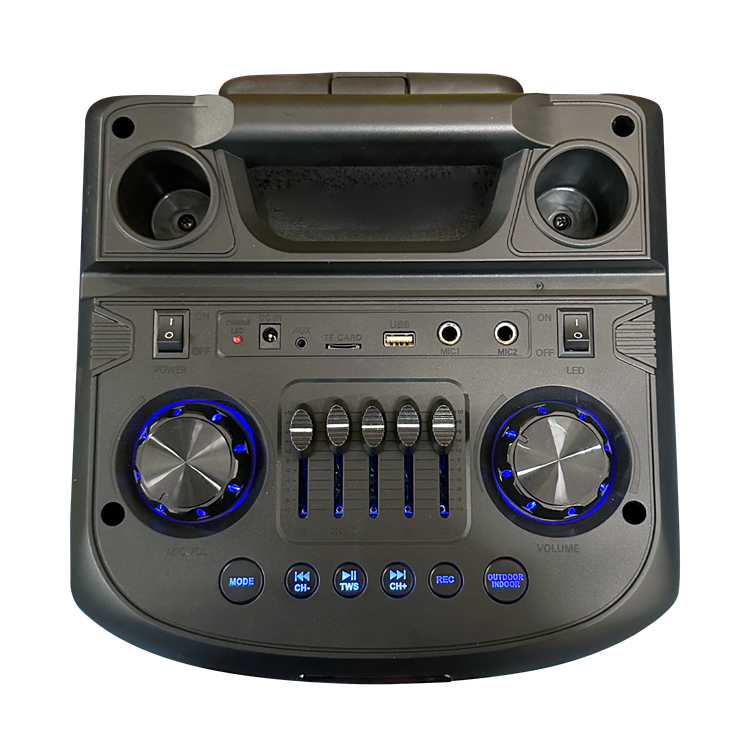 OEM hot sale dual 8 inch portable wireless party speaker with bluetooth QJ-5051