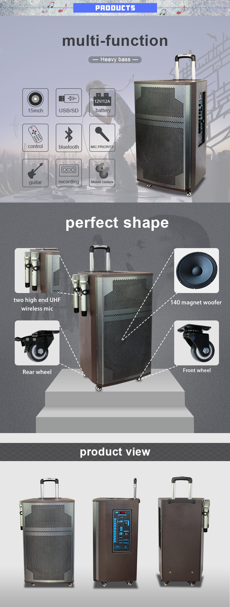 Altavoz de iluminaci&oacute;n al aire libre