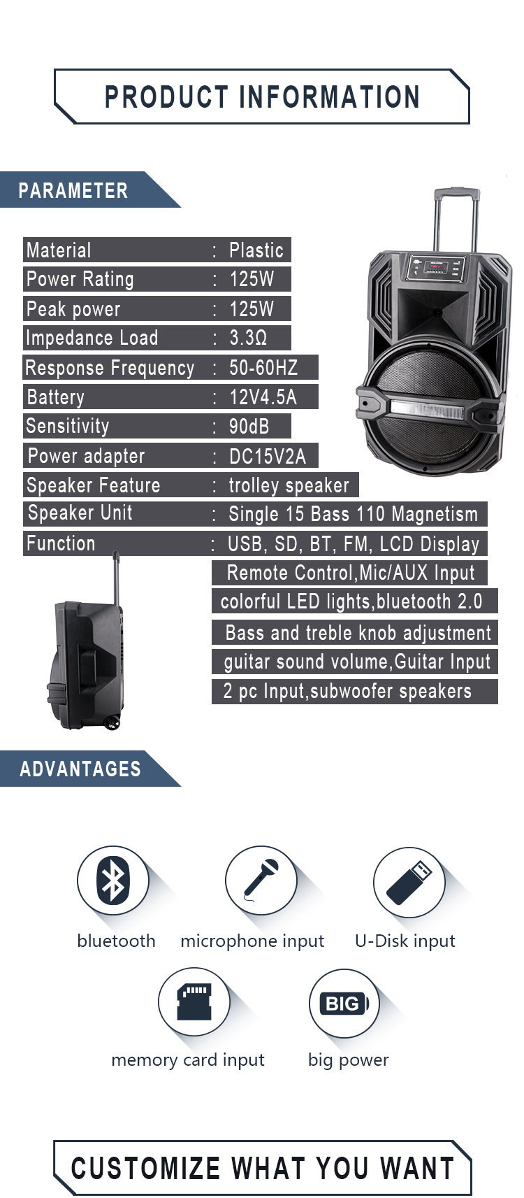 Altavoz de pl&aacute;stico de espuma