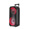 2021 Hot Sale Dual 8 Plastic Speaker with LED Light Trolley