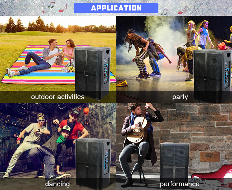 Altavoces al aire libre alimentado