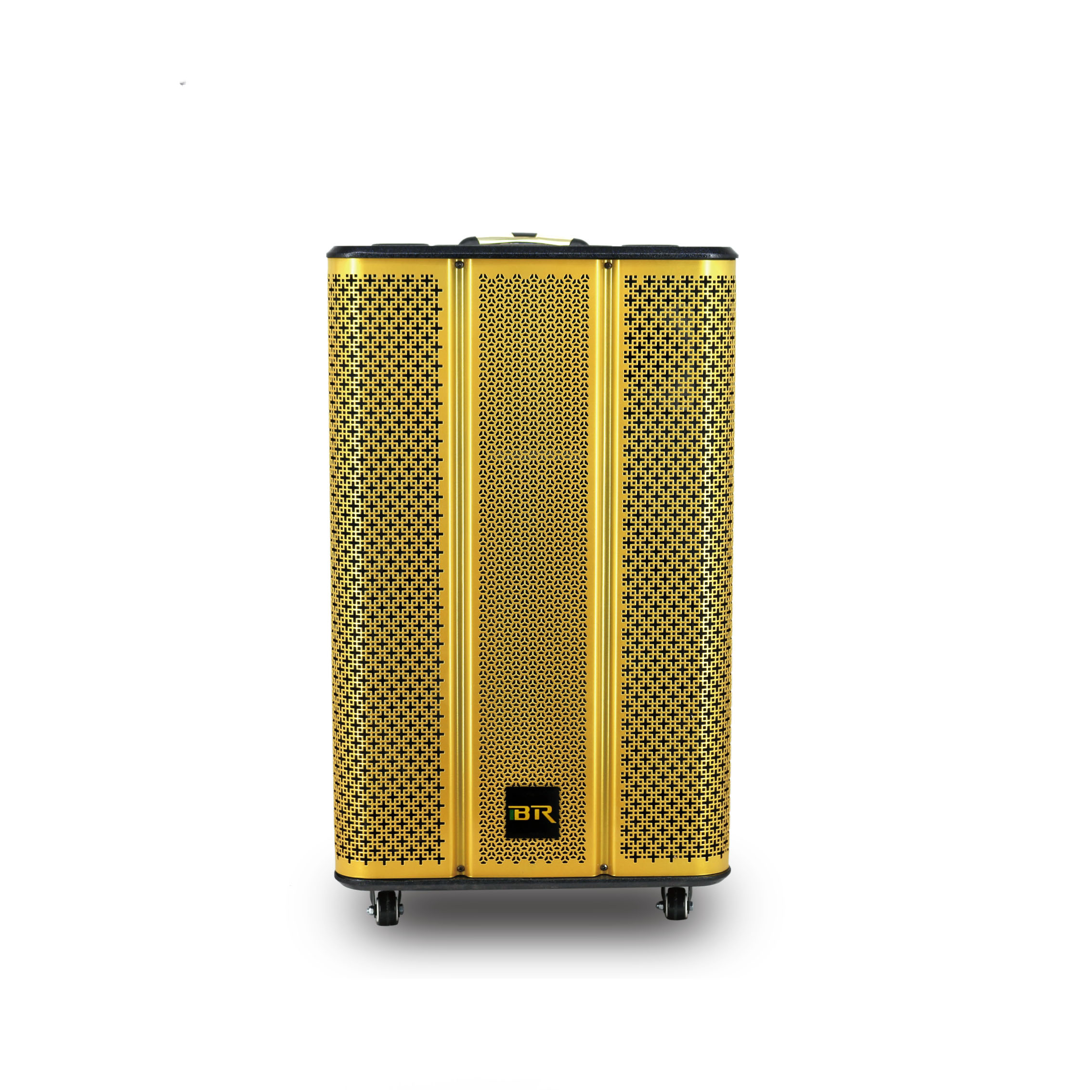 High quality 15 Inch BT Gold Wood Portable Speaker 150w woofer