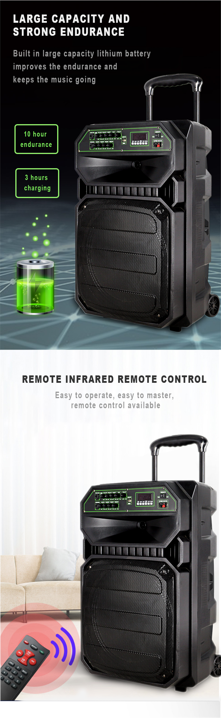 Caja de altavoz de pl&aacute;stico