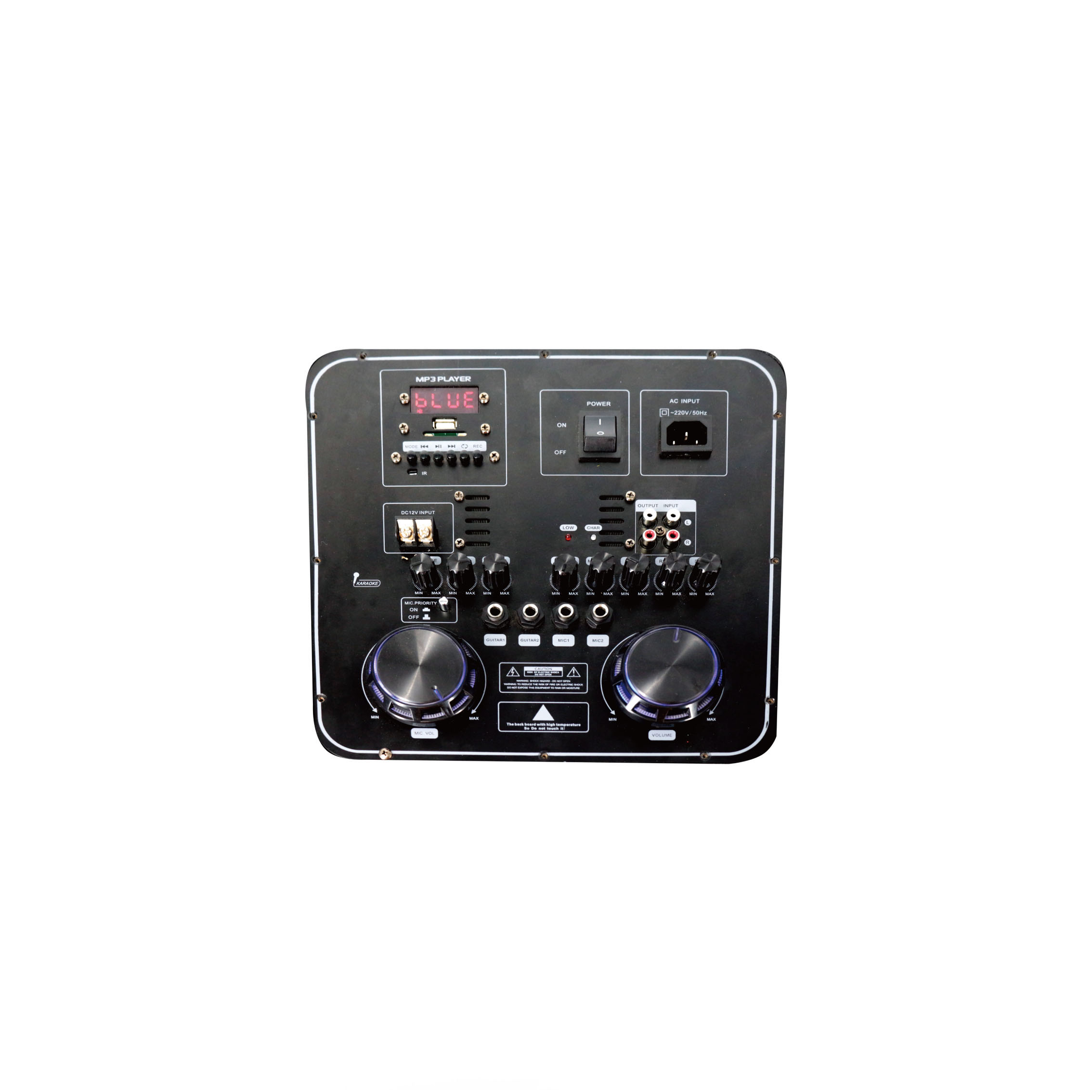 Gray Karaoke DJ Bass Portable Bt Wireless Trolly Speaker