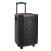 powered 8 inch heavy bass rechargeable battery trolley big wooden 5.0 bluetooth party speaker